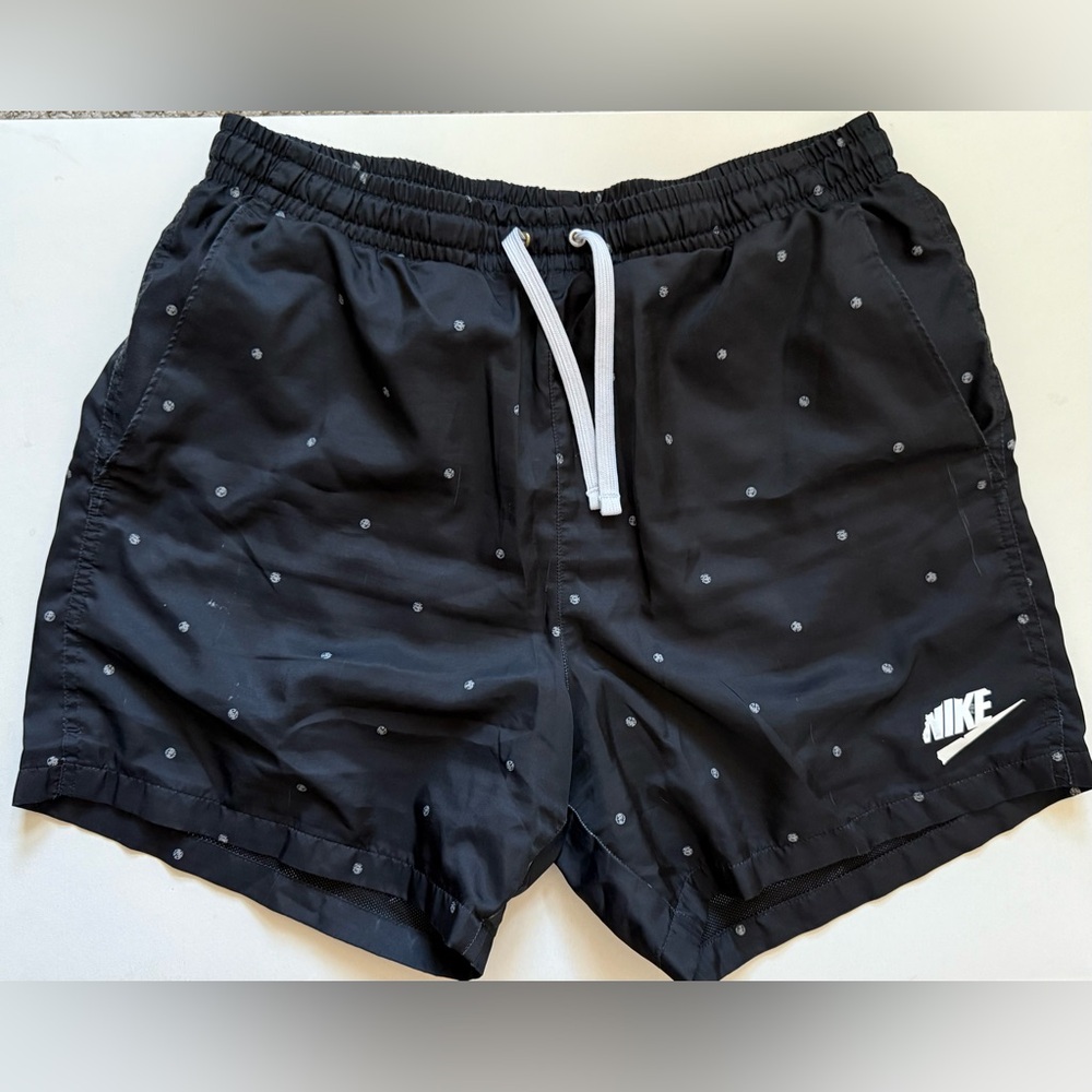 Nike Black Shorts with White Accents